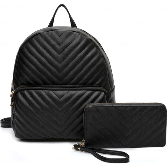 Black Classic Backpack Combo Set - Picture 1 of 2